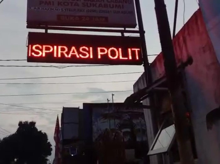 Running text milik PMI Kota Sukabumi diretas