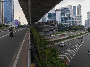 Corona Menggila, Jakarta Lengang di Akhir Pekan