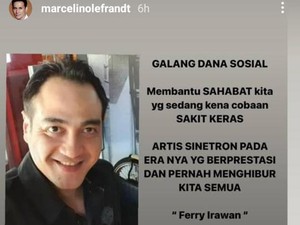 Kondisi Terkini Ferry Irawan, Saraf Kejepit dan Otak Kecilnya Terancam