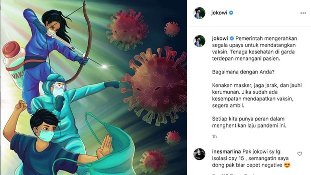 Tangkapan Layar via instagram @jokowi