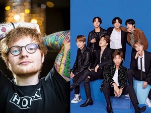 5 Fakta Ed Sheeran Bikin Lagu Buat BTS, Jadi Santa Claus-nya Bangtan Boys