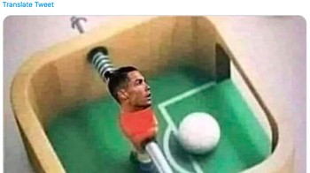 Portugal gugur dari Euro 2020, Ronaldo ibarat cuma meja Fussball (Twitter)