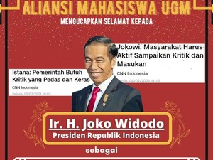 Mahasiswa UGM: Jokowi Juara Ketidaksesuaian Omongan dengan Kenyataan