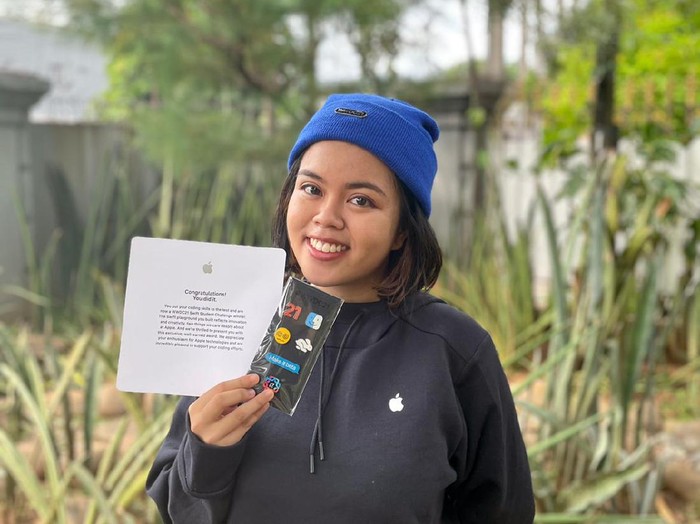 Tsamara Alifia, developer penerima WWDCScholarship 2021