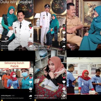 Viral kisah wanita yang dulu jadi istri kades, sekarang bekerja sebagai buruh.