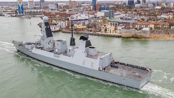 Kapal ini juga akan menyertai kapal induk HMS Queen Elizabeth yang akan berlayar ke Asia. Foto: Royal Navy