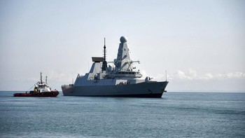 Kapal ini dapat menjangkau jarak 12.964 kilometer saat berlayar. Foto: AP