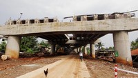Pembangunan proyek Tol Depok-Antasari (Desari) seksi 1 Antasari-Brigif sepanjang 5,80 km sudah rampung pada 27 September 2018. Rachman Haryanto/detikcom.