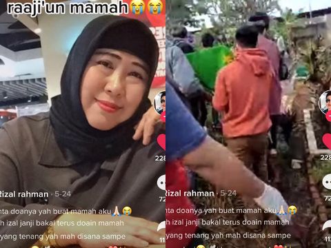 Kisah pria yang menceritakan kisah pilunya menyaksikan pemakanan ibunda tercinta melalui video call.