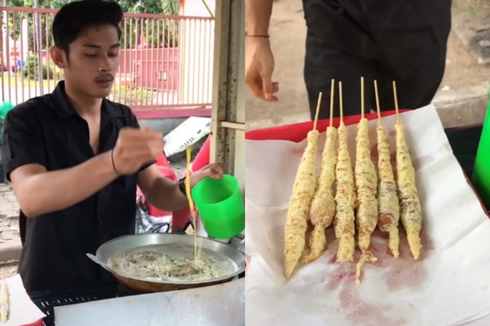 Penjual Telur Gulung Tampan Penjual Telur Gulung Tampan di Padang, Sumatera Barat.