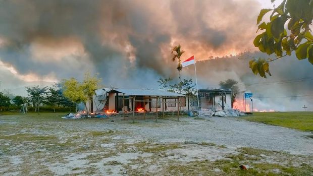 Sejumlah gedung pemerintahan dibakar massa di Yalimo Papua Sejumlah gedung pemerintahan dibakar massa di Yalimo Papua