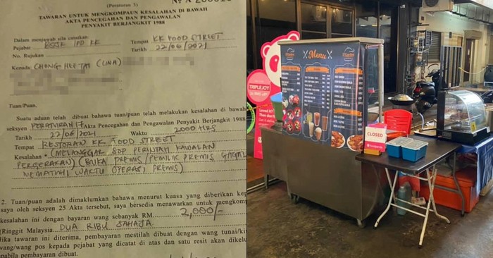 Tutup Lebih Awal Karena Pandemi, Warung Kaki Lima Ini Tetap Kena Denda
