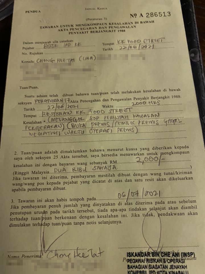 Tutup Lebih Awal Karena Pandemi, Warung Kaki Lima Ini Tetap Kena Denda