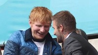 Ed Sheeran menyaksikan pertandingan Inggris melawan Jerman di lanjutan Euro 2020. Foto: Instagram