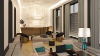 Tamu disuguhi interior perpaduan kemewahan antik dan modern. Setiap kamarnya ada kamar mandi bergaya spa yang terinspiraso dari pemandian air panas Hungaria. (Marriot)