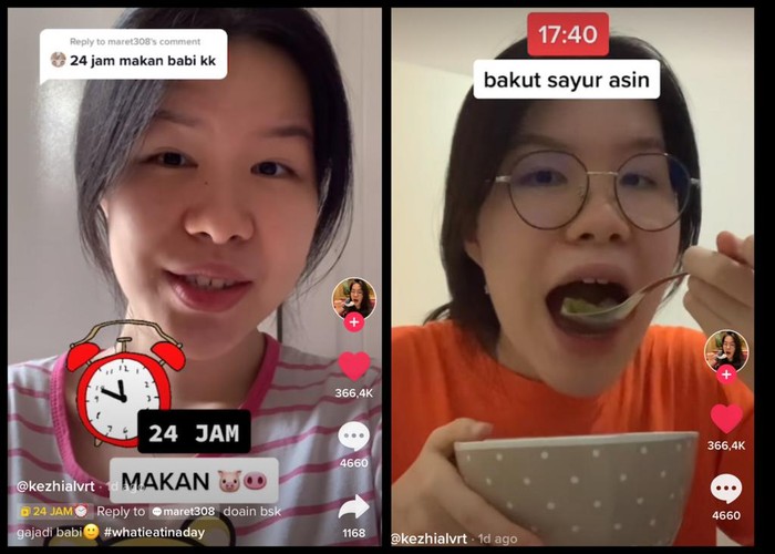 Netizen Ini Jawab Tantangan 24 Jam Makan Babi, Ini Menu Favoritnya