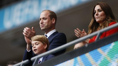 6 Potret Pangeran George Nonton Pertandingan Inggris vs Jerman di Euro 2020