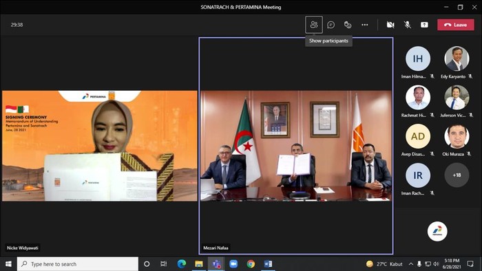 Pertamina-Sonatrach Teken MoU Proyek Hulu hingga Hilir Migas