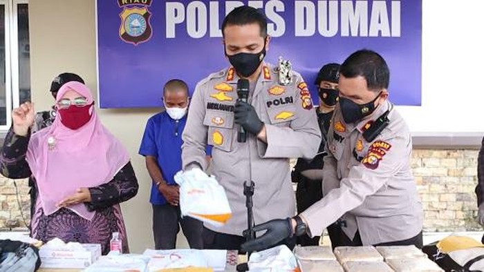 Polres Dumai Gagalkan Peredaran Sabu Jaringan Internasional