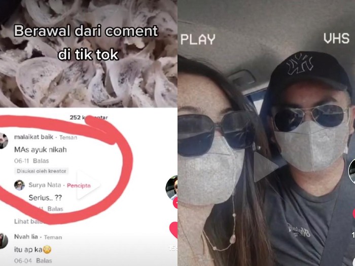 Viral kisah pasangan yang menikah berawal dari komentar di TikTok.