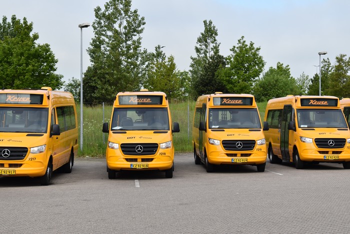 13 Mercedes-Benz Sprinter City 45 für die Schülerbeförderung auf den dänischen Inseln Lolland und Falster 

13 Mercedes-Benz Sprinter City 45 to transport school students on the Danish islands of Lolland and Falster