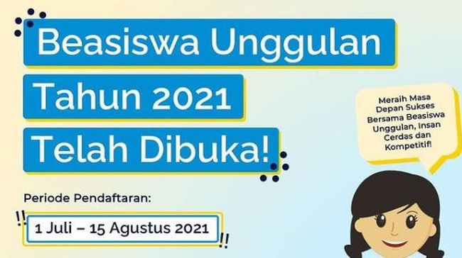 Daftar Beasiswa Unggulan Kemendikbud 2021 Berikut Jadwal Dan Syaratnya