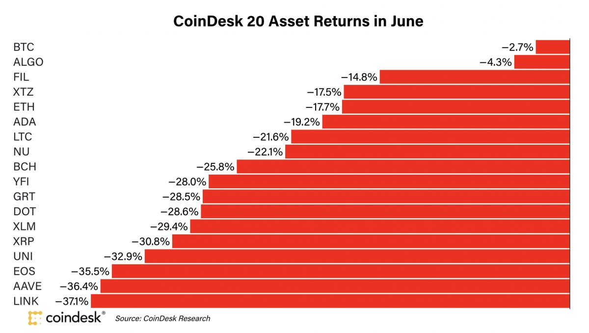 CoinDesk 20 Asset Return