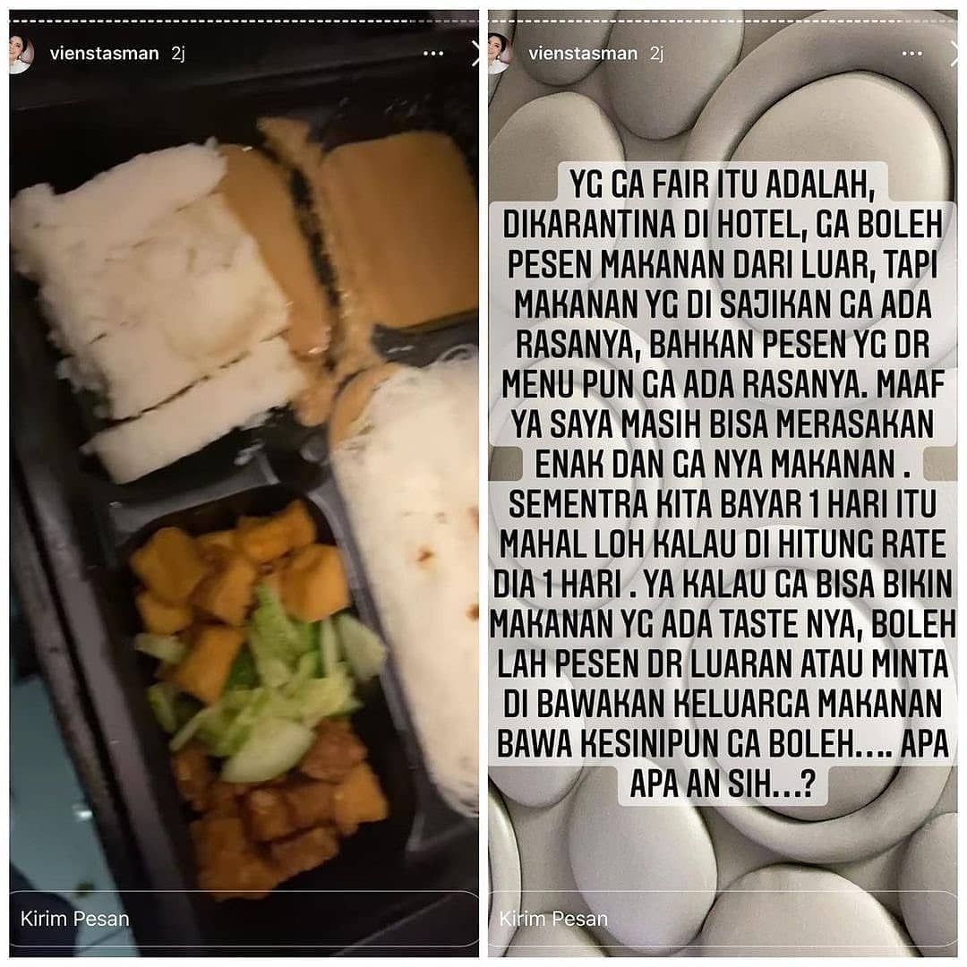 Ibunda Rachel Vennya Curhat Soal Makanan Saat Karantina di Hotel Bintang 4