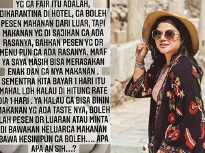 Karantina di Hotel Bintang 4, Ibunda Rachel Vennya Curhat Soal Makanan