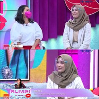Setelah viral, Meitry dan Qorry diundang oleh Rumpi Transtv untuk berbagi kisah mereka. Dalam tayangan televisi pada Rabu (30/6/2021), Meitry menceritakan kisahnya yang dulu bekerja sebagai pramugari, kini banting setir berjualan lontong sayur. Aku berhentinya (jadi pramugari) sudah satu tahun. Cita-citaku memang ingin menjadi pramugari, kata Meitry. Foto: Dok. Rumpi Transtv.