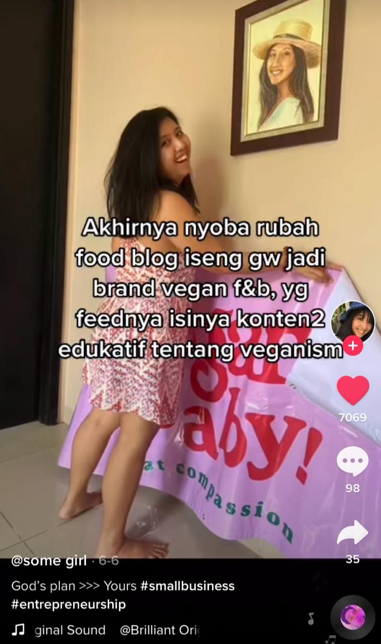 'Move On' Usai Diselingkuhi Pacar, Wanita Ini Sukses Jual Makanan Vegan