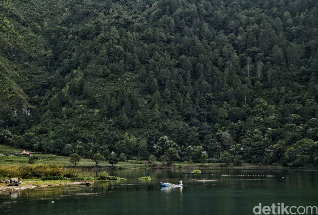 Siapapun tak akan berpaling dari keindahan yang ditawarkan oleh pesona Danau Toba salah satunya di Desa Meat yang tak kalah dari New Zealand.