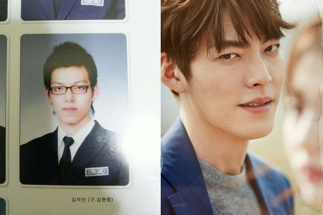 Kim Woo Bin mencuri perhatian dengan paras tampannya dalam drama Korea The Heirs. Namun, netizen Korea membandingkan bentuk hidungnya yang dinilai lebih lebar saat SMA. Dagu kekasih Shin Min Ah itu pun dinilai berbeda karena tak sepanjang dulu. Foto: dok Twitter, dok Vogue