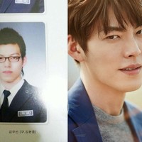 Kim Woo Bin mencuri perhatian dengan paras tampannya dalam drama Korea The Heirs. Namun, netizen Korea membandingkan bentuk hidungnya yang dinilai lebih lebar saat SMA. Dagu kekasih Shin Min Ah itu pun dinilai berbeda karena tak sepanjang dulu. Foto: dok Twitter, dok Vogue