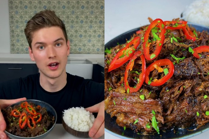 Bule Inggir Jago Masak Rendang