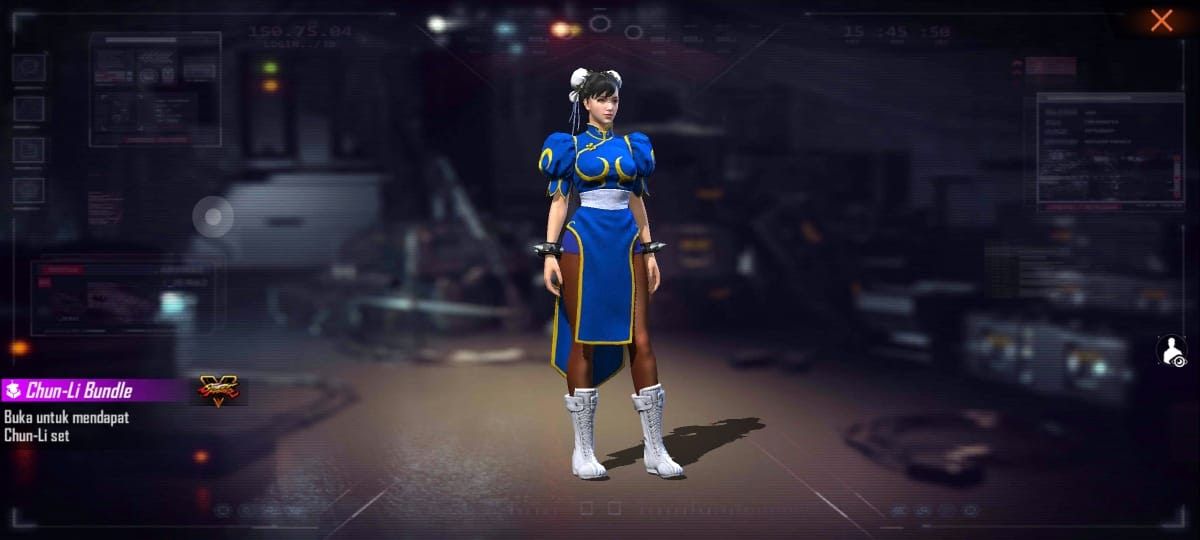Bundle Chun-Li Eksklusif Free Fire X Street Fighter Telah Hadir
