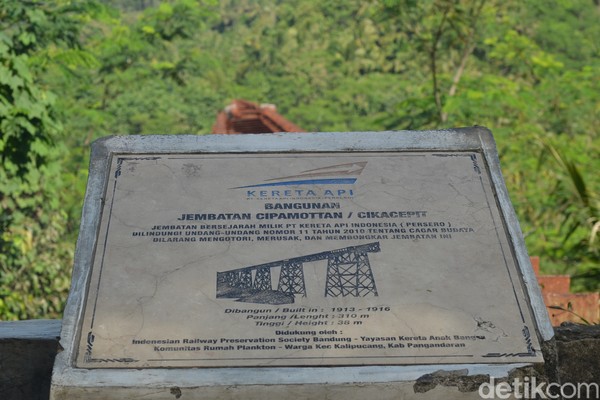 Jembatan KA Cikacepit dan Cipambokongan di Kalipucang, Kabupaten Pangandaran untuk jalur kereta Banjar-Cijulang ini telah ditutup total pada 1 Februari 1982.