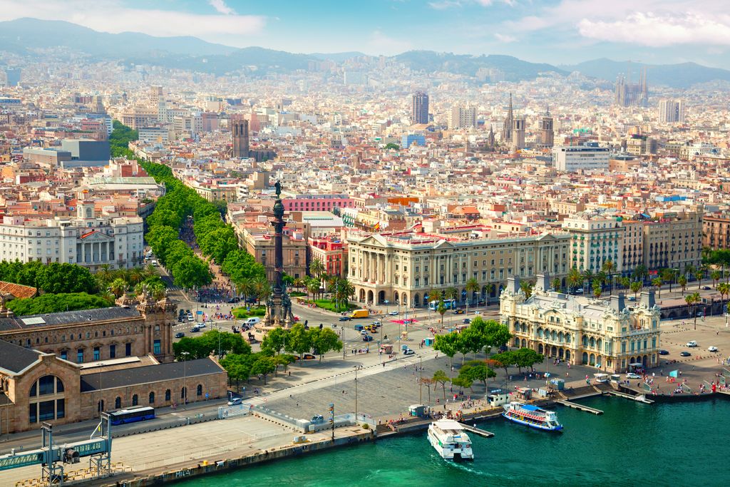 La Rambla di Barcelona, Spanyol.