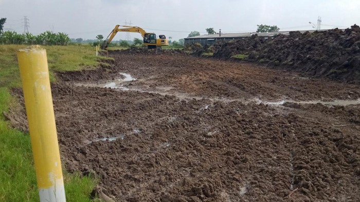 Lahan terkena proyek tol Yogya-Solo di Desa kuncen Kecamatan Ceper