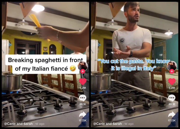 Patahkan Spaghetti Mentah, Wanita Ini Diprotes Pacarnya yang Orang Italia