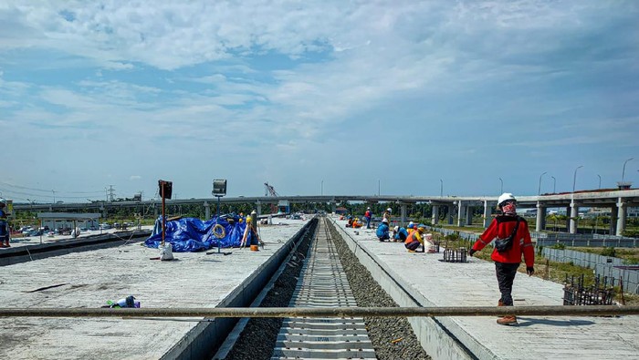 Progres proyek jalur kereta Bandara Kulon Progo/Yogyakarta International Airport