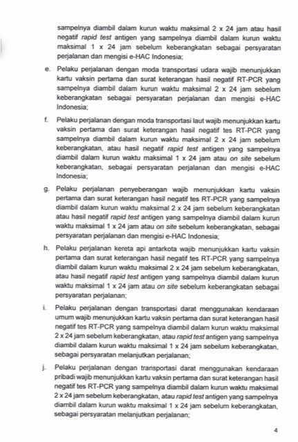 Surat Edaran-Kasatgas Nomor 14 Tahun 2021 Tentang Ketentuan Perjalanan Orang Dalam Negeri Dalam Masa Pandemi Corona Virus Disease