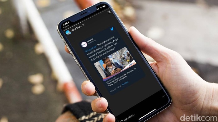 Tweet Instagram Stories