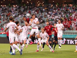 Babak I: Denmark Unggul 2-0 atas Republik Ceko