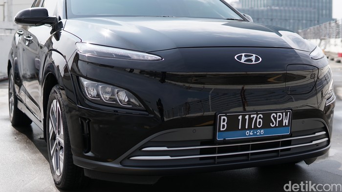 Detail eksterior Hyundai Kona Electric Facelift 2021