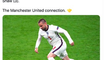 Luke Shaw mengejar rekor David Beckham dalam menyediakan assist yang berujung gol. Foto: Twitter