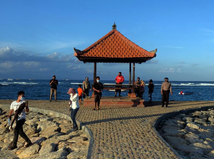 Pengumuman! Pantai Sanur Tutup Selama PPKM Darurat