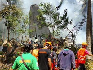 Korban Tewas Pesawat Militer Jatuh di Filipina Bertambah Jadi 45 Orang