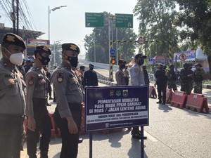 Sempat Dibuka, Jalan Lenteng Agung Kembali Ditutup Pagi Ini