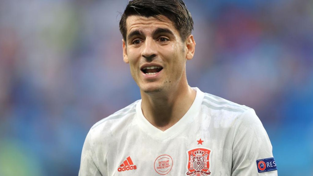 Striker Spanyol, Alvaro Morata. (Foto: Alexander Hassenstein/Getty Images)
